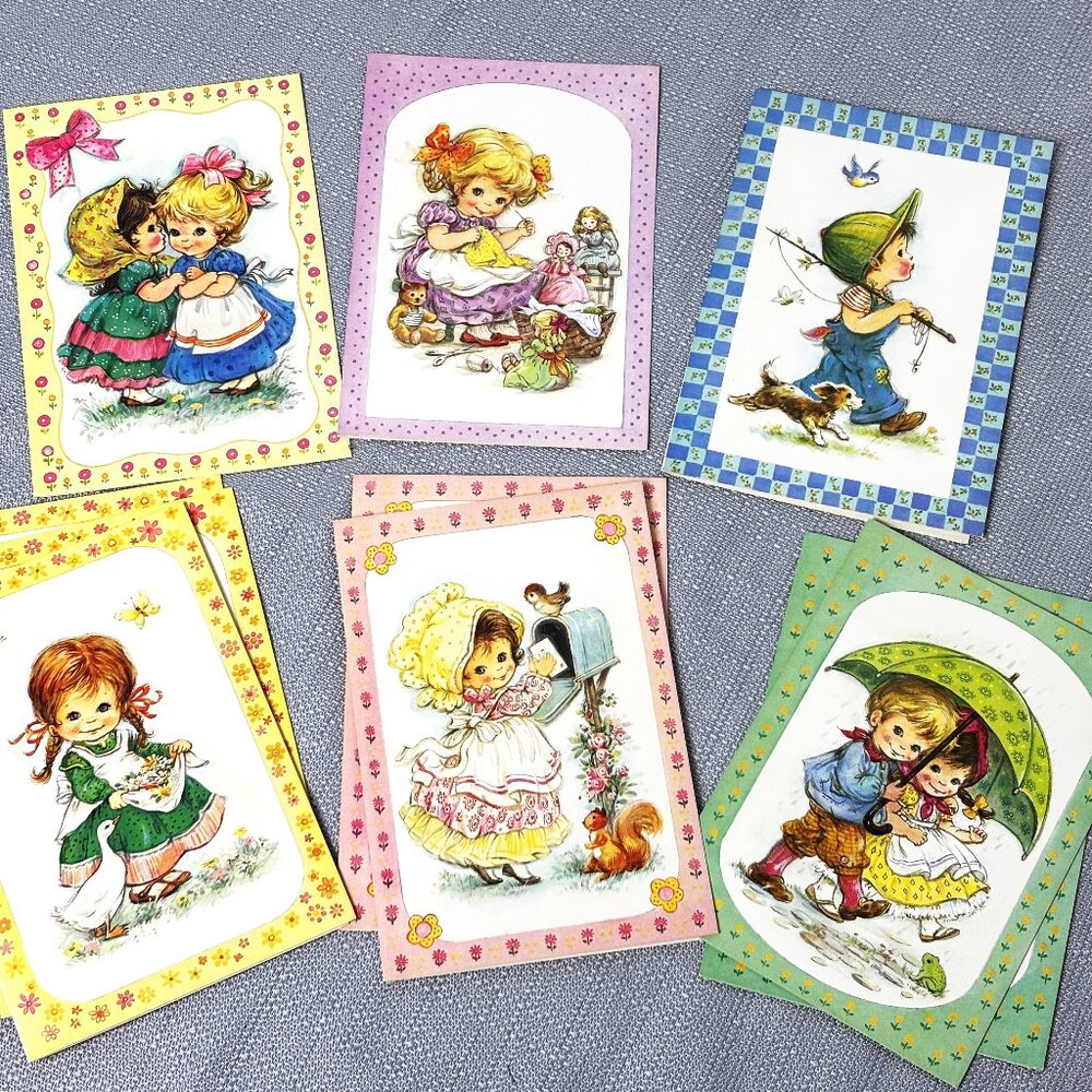 Bright Eyes Vintage 60’s Birthday and Get Well Cards & Envelopes